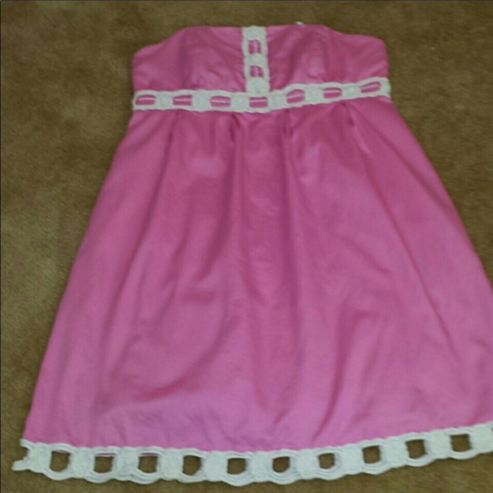 Lilly P pink strapless dress - Picture 2 of 4